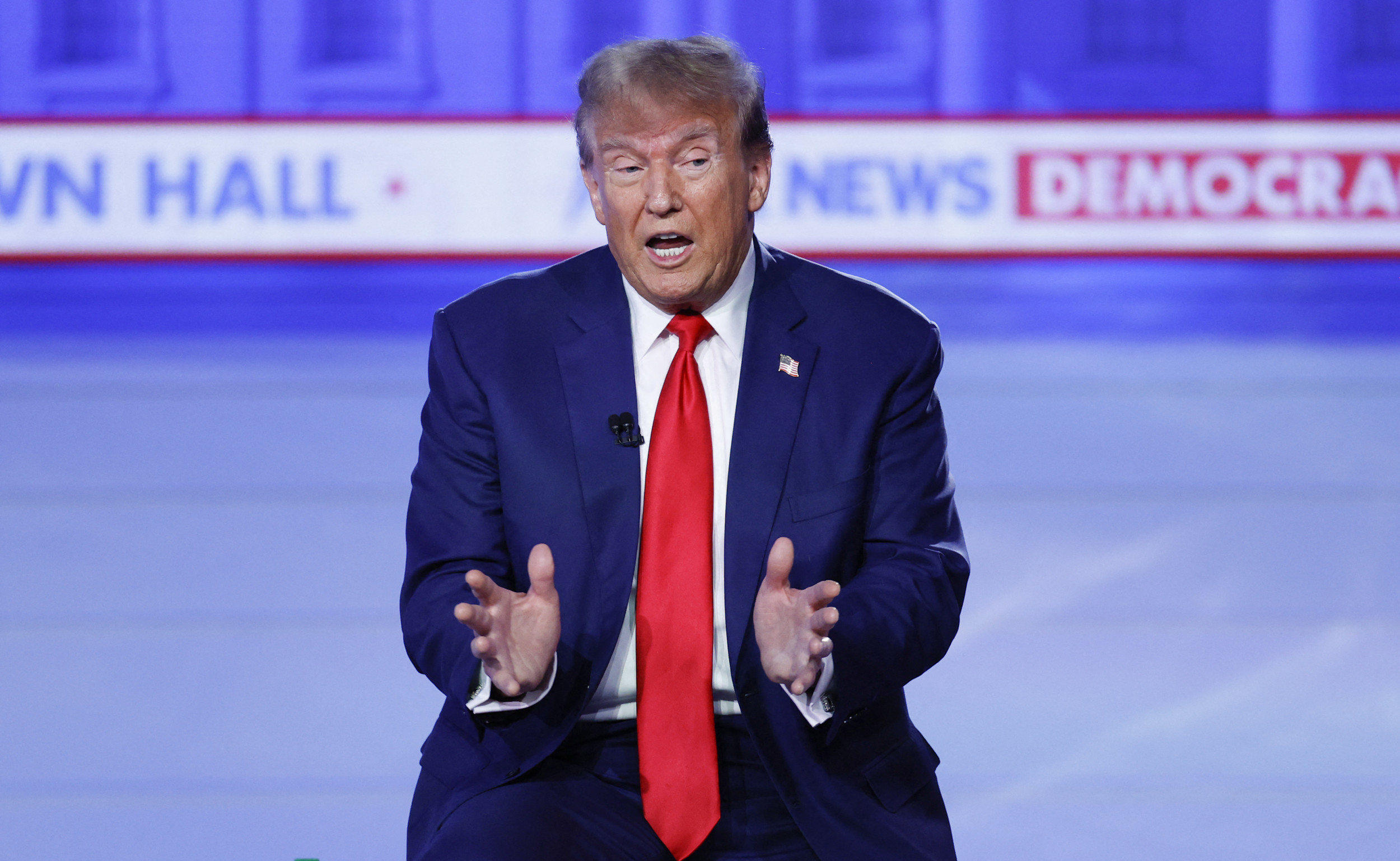 Donald Trump during town hall