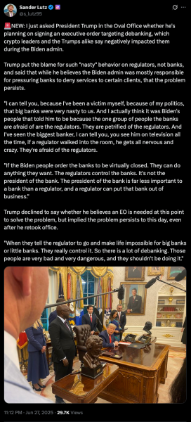 Trump sobre el desgaste - Publicar en X.