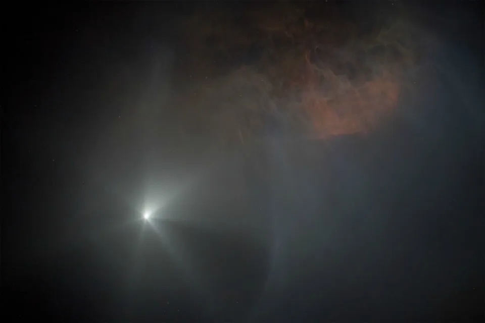 Falcon 9 anterior comenzó como se vio desde Santa Barbaracourte David McNew a través de Getty Images