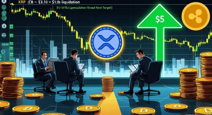XRP Price Prediction: XRP Holds $3.10 Amid Liquidations—Analyst Maps Road to $5