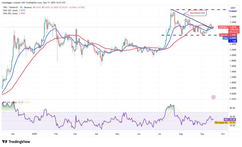 Dogecoin, Cryptotrrences, Reserva Federal, Bitcoin Price, XRP, recorte de criptomonedas, Cardano, Análisis de precios, cadena, Fondostrado, Mercado, Solana, Sal, Sal, Sui
