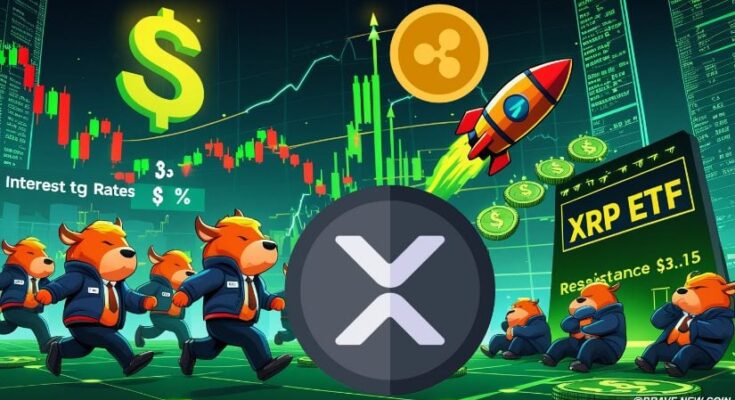 XRP Price Prediction: XRP Bulls Eye Breakout as Fed Rate Cuts and ETF Speculations Ignite Market Hopes