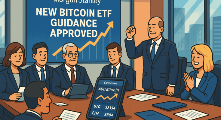 Morgan Stanley Bitcoin Guidance Could Channel $80B Into Crypto