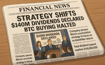 Strategy Stops Buying Bitcoin but Pays $140 Million in Dividends