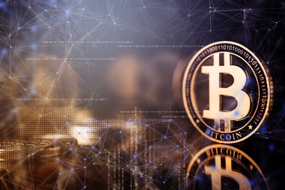 Logotipo de Bitcoin.