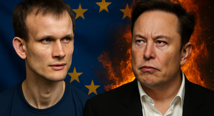Ethereum Founder Buterin Slams Elon Musk As Anti-Europe Attacks Ignite
