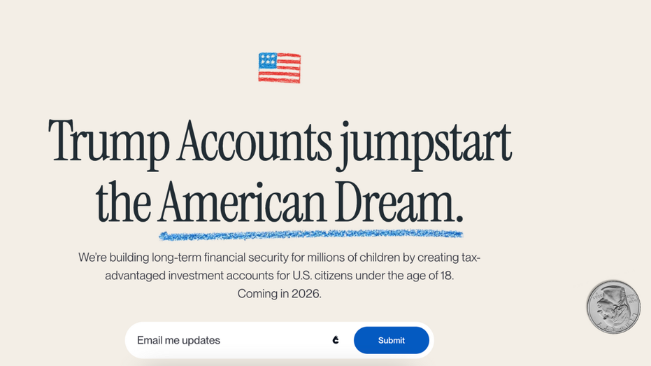 Una captura de pantalla de la página de inicio de la cuenta Trump.