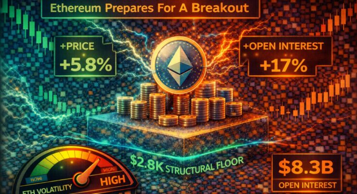 Ethereum Prepares For A Breakout: Price And Open Interest Signal Imminent Volatility