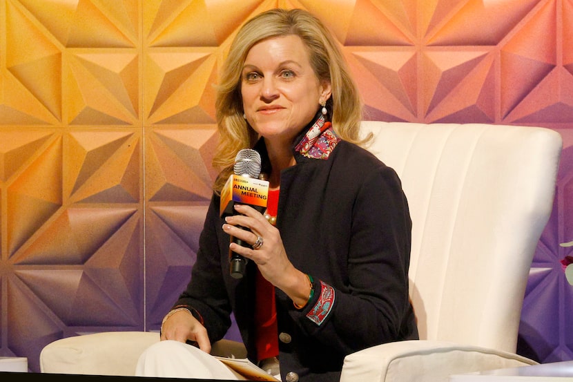 Jennifer Chandler, presidenta de Bank of America Dallas, habla durante el Dallas Regional...