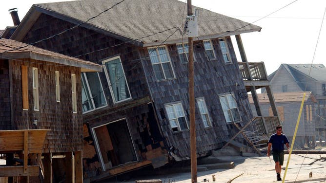 Daños por huracanes en Outer Banks