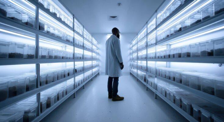 scientist, seed bank, laboratory