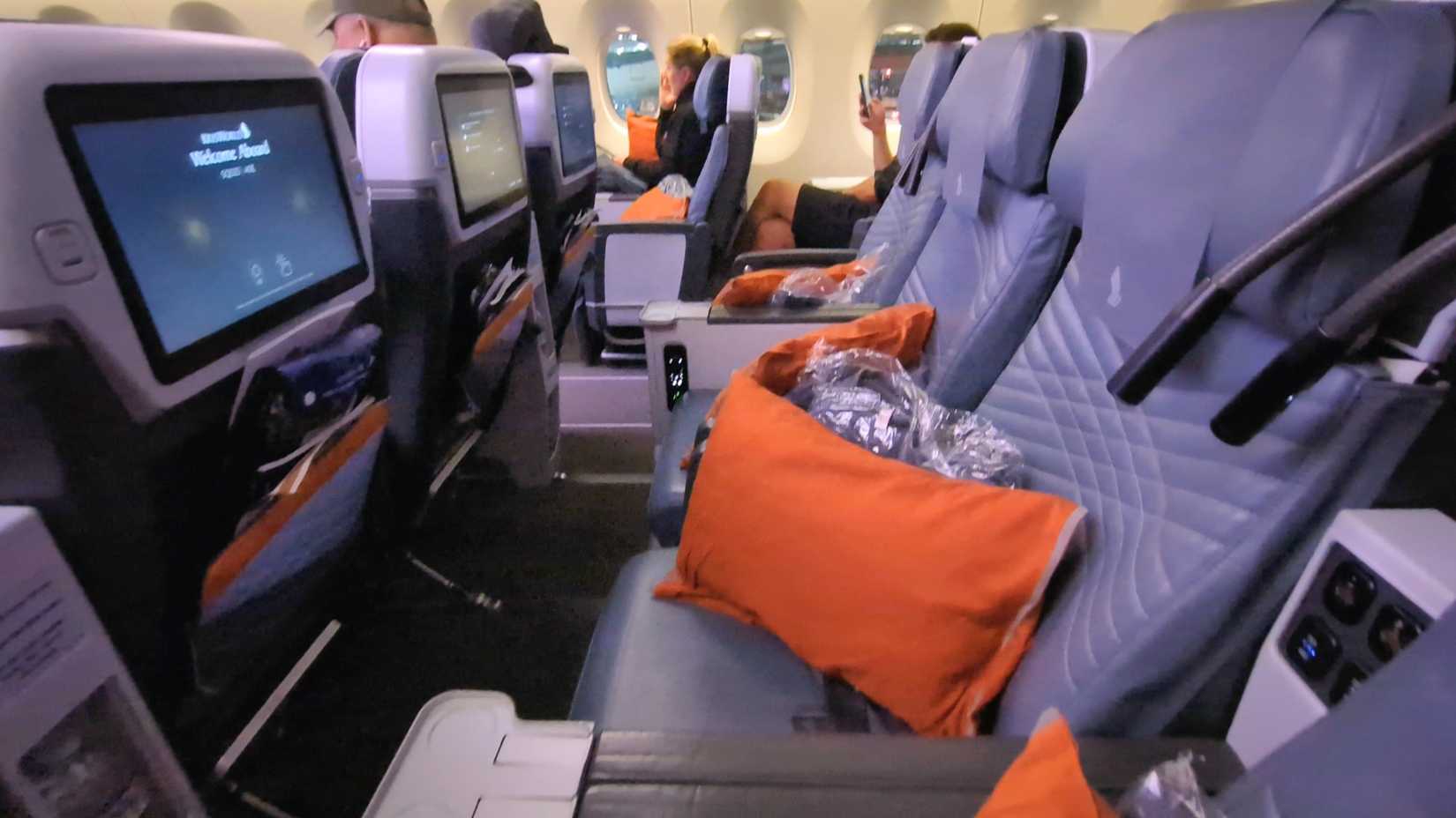 Clase Turista Premium de Singapore Airlines en el Airbus A350.