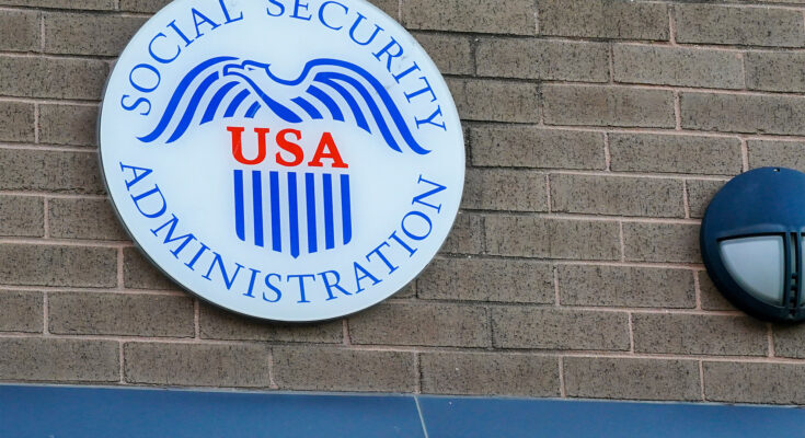 A view of the New York State Social Security Administration ibuilding.